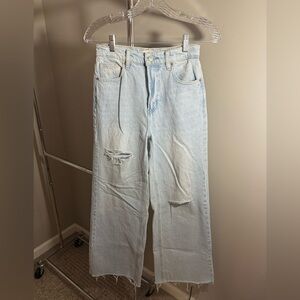 Light Blue Distressed Women Jeans